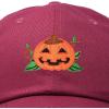 imageDALIX JackOLantern Halloween Pumpkin Hat Mens Womens Baseball CapMaroon
