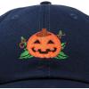 imageDALIX JackOLantern Halloween Pumpkin Hat Mens Womens Baseball CapNavy Blue
