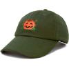 imageDALIX JackOLantern Halloween Pumpkin Hat Mens Womens Baseball CapOlive