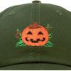 imageDALIX JackOLantern Halloween Pumpkin Hat Mens Womens Baseball CapOlive