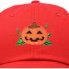 imageDALIX JackOLantern Halloween Pumpkin Hat Mens Womens Baseball CapRed