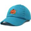 imageDALIX JackOLantern Halloween Pumpkin Hat Mens Womens Baseball CapTeal