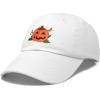 imageDALIX JackOLantern Halloween Pumpkin Hat Mens Womens Baseball CapWhite