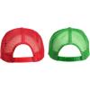 imageDALIX Mario and Luigi Hats Christmas Theme Hat Colors Halloween Costume Set Red GreenMesh