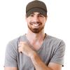 imageDALIX Solid Blank Trucker Hats Caps 2 PackBlack and Brown