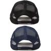 imageDALIX Solid Blank Trucker Hats Caps 2 PackBlack and Navy Blue