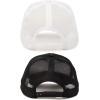 imageDALIX Solid Blank Trucker Hats Caps 2 PackBlack and White
