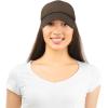 imageDALIX Solid Blank Trucker Hats Caps 2 PackBrown