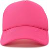imageDALIX Solid Blank Trucker Hats Caps 2 PackHot Pink