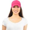 imageDALIX Solid Blank Trucker Hats Caps 2 PackHot Pink and Purple