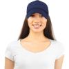 imageDALIX Solid Blank Trucker Hats Caps 2 PackNavy Blue