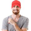 imageDALIX Solid Blank Trucker Hats Caps 2 PackRed