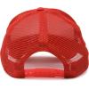 imageDALIX Solid Blank Trucker Hats Caps 2 PackRed