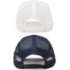 imageDALIX Solid Blank Trucker Hats Caps 2 PackWhite and Navy Blue