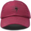 imageDALIX Black Widow Spider Hat Mens Womens Baseball CapMaroon