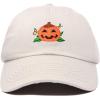 imageDALIX JackOLantern Halloween Pumpkin Hat Mens Womens Baseball CapBeige