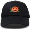 imageDALIX JackOLantern Halloween Pumpkin Hat Mens Womens Baseball CapBlack