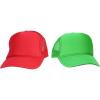 imageDALIX Mario and Luigi Hats Christmas Theme Hat Colors Halloween Costume Set Red GreenMesh