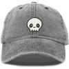 imageDALIX Skull Head Dad Hat Mens Womens Baseball Cap WashedBlack