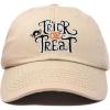 imageDALIX Trick or Treat Hat Womens Halloween Baseball CapKhaki