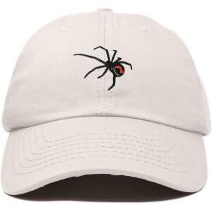 imageDALIX Black Widow Spider Hat Mens Womens Baseball CapBeige