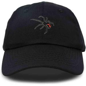 imageDALIX Black Widow Spider Hat Mens Womens Baseball CapBlack