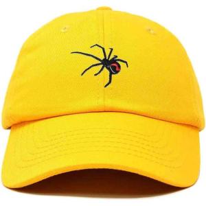 imageDALIX Black Widow Spider Hat Mens Womens Baseball CapGold