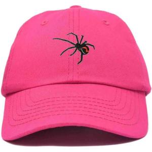 imageDALIX Black Widow Spider Hat Mens Womens Baseball CapHot Pink