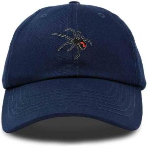 imageDALIX Black Widow Spider Hat Mens Womens Baseball CapNavy Blue