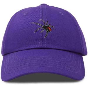 imageDALIX Black Widow Spider Hat Mens Womens Baseball CapPurple
