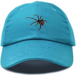 imageDALIX Black Widow Spider Hat Mens Womens Baseball CapTeal