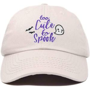 imageDALIX Halloween Hat Too Cute to Spook Womens Baseball CapBeige