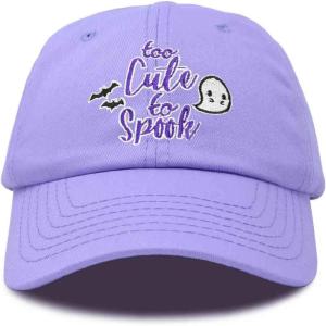 imageDALIX Halloween Hat Too Cute to Spook Womens Baseball CapLavender