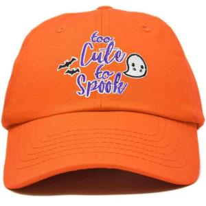 imageDALIX Halloween Hat Too Cute to Spook Womens Baseball CapOrange