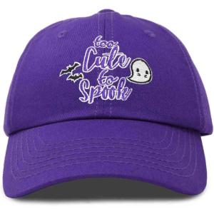 imageDALIX Halloween Hat Too Cute to Spook Womens Baseball CapPurple