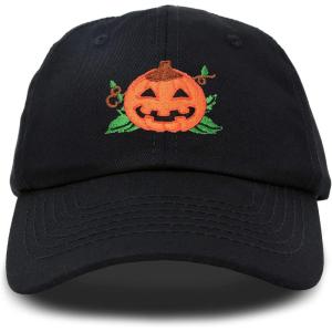 imageDALIX JackOLantern Halloween Pumpkin Hat Boys Girls Baseball CapBlack