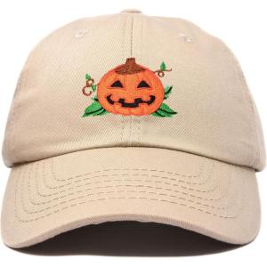 imageDALIX JackOLantern Halloween Pumpkin Hat Boys Girls Baseball CapKhaki