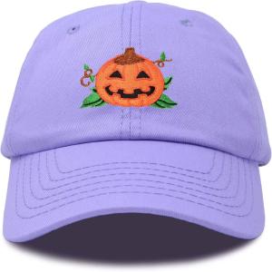 imageDALIX JackOLantern Halloween Pumpkin Hat Boys Girls Baseball CapLavender