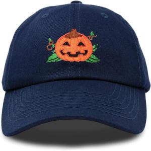 imageDALIX JackOLantern Halloween Pumpkin Hat Boys Girls Baseball CapNavy Blue
