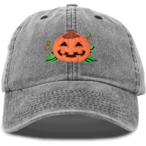 imageDALIX JackOLantern Halloween Pumpkin Hat Mens Womens Baseball Cap VintageBlack