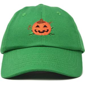 imageDALIX JackOLantern Halloween Pumpkin Hat Mens Womens Baseball CapKelly Green