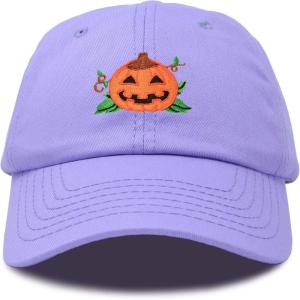 imageDALIX JackOLantern Halloween Pumpkin Hat Mens Womens Baseball CapLavender