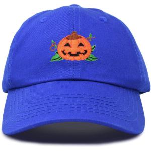 imageDALIX JackOLantern Halloween Pumpkin Hat Mens Womens Baseball CapRoyal Blue