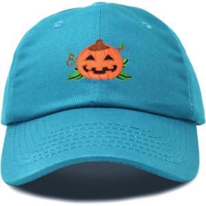 imageDALIX JackOLantern Halloween Pumpkin Hat Mens Womens Baseball CapTeal