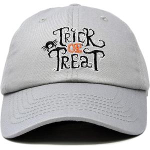imageDALIX Trick or Treat Hat Womens Halloween Baseball CapGray