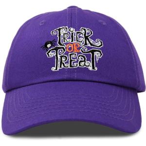 imageDALIX Trick or Treat Hat Womens Halloween Baseball CapPurple