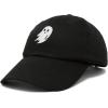 imageDALIX Ghost Embroidered Mens Womens Cotton Dad Hat Baseball Cap AdjustableBlack