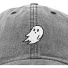 imageDALIX Ghost Embroidered Mens Womens Cotton Dad Hat Baseball Cap AdjustableBlack Vintage