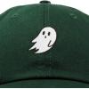 imageDALIX Ghost Embroidered Mens Womens Cotton Dad Hat Baseball Cap AdjustableDark Green
