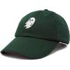 imageDALIX Ghost Embroidered Mens Womens Cotton Dad Hat Baseball Cap AdjustableDark Green